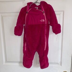 The North Face Kids' Fuchsia One Piece Footie
